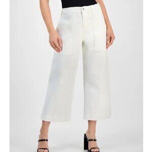 New w/Tags - Liverpool Stride High Rise Wide Leg Crop Jeans in Bone White, 14P